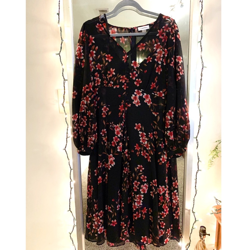 Calvin Klein floral dress